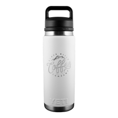 Yeti Coffee Shop 26 oz Water Bottle - White Front