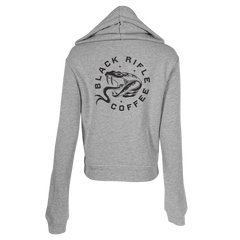 Women’s Give Me Coffee Pullover Hoodie - Light Grey Back